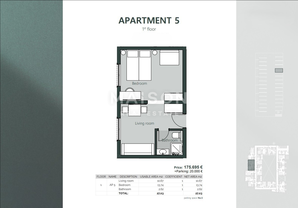 Appartamento Crikvenica, 23,03m2