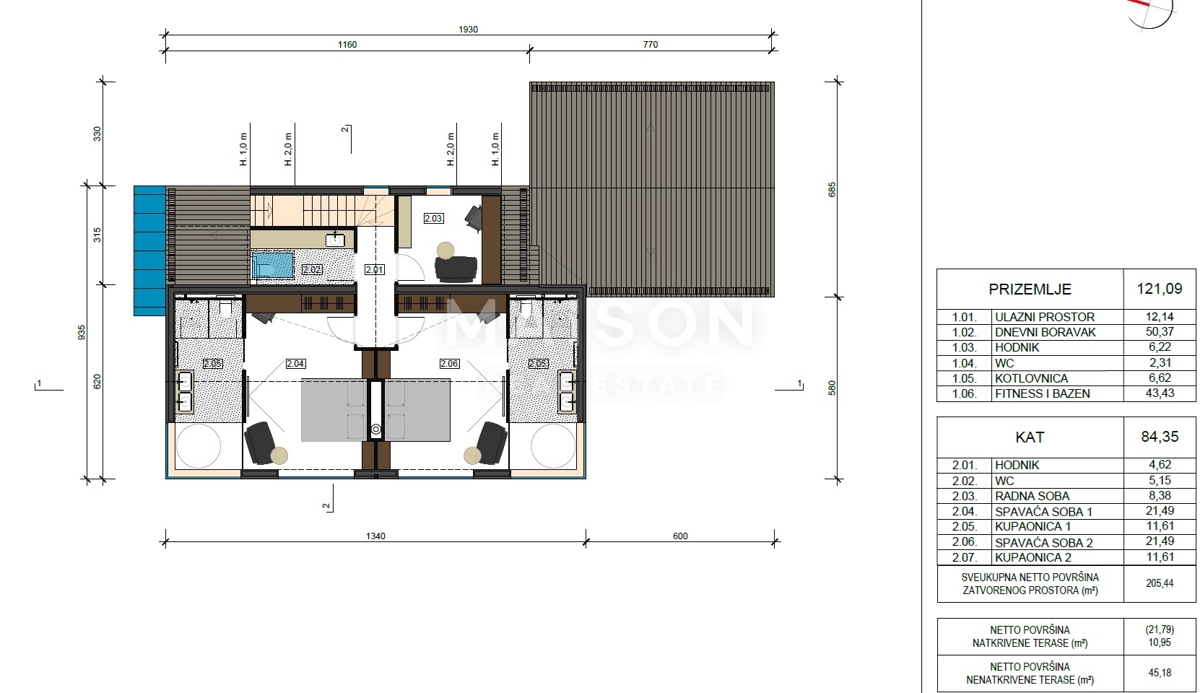 Appartamento Zamet, Rijeka, 67,15m2
