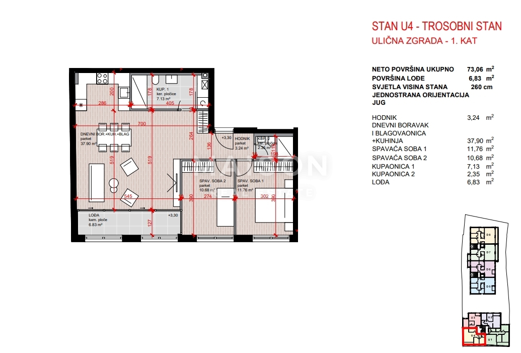 Commerciale Maksimir, 135,94m2