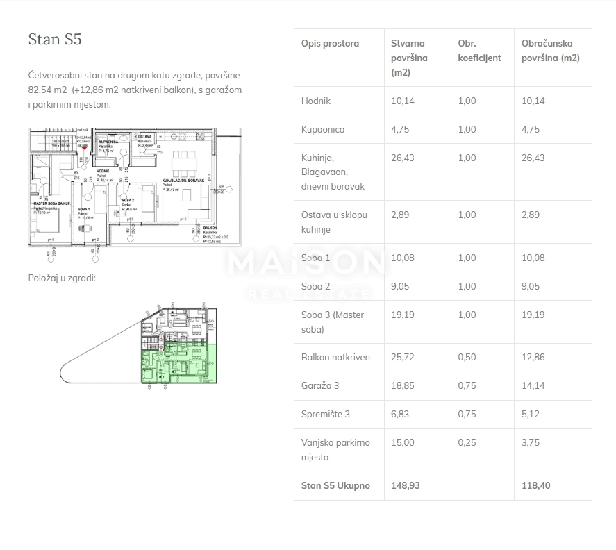 Appartamento Centar, Velika Gorica, 82.54 m2