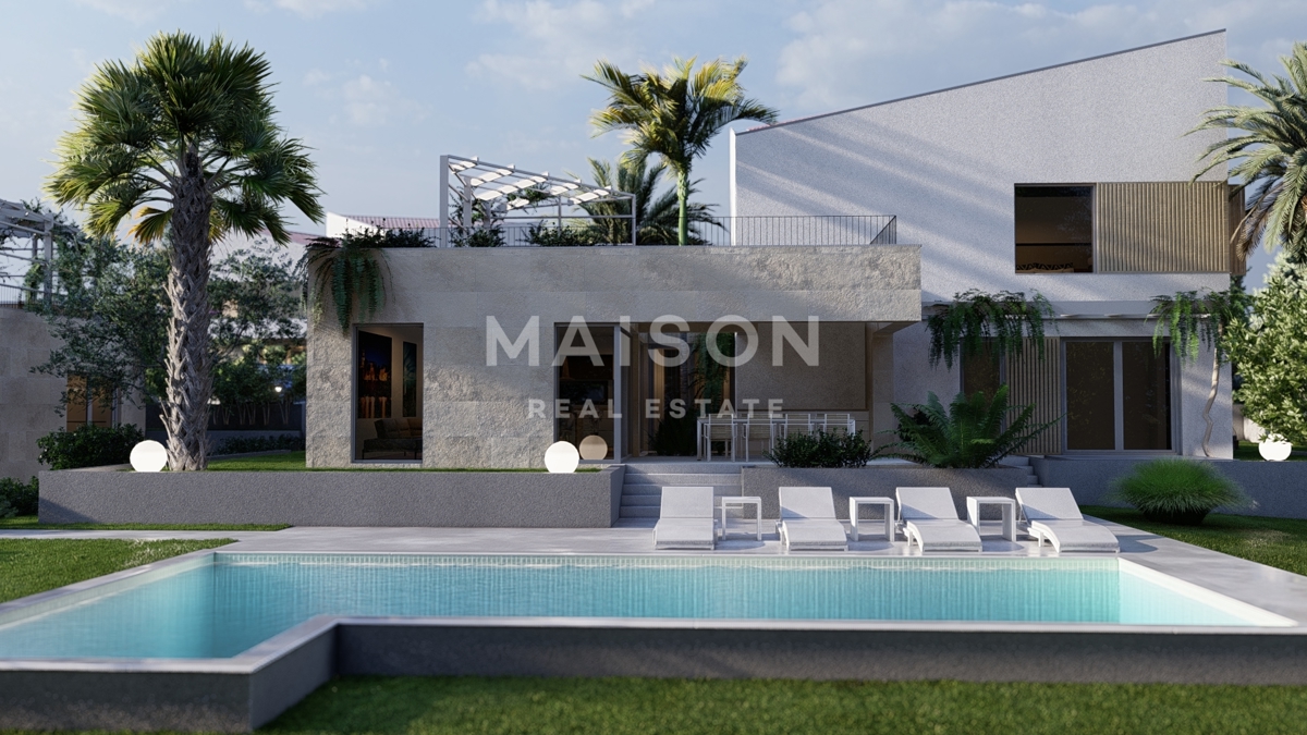 Isola di Krk, Malinska, villa di lusso all'interno di un resort con vista mare