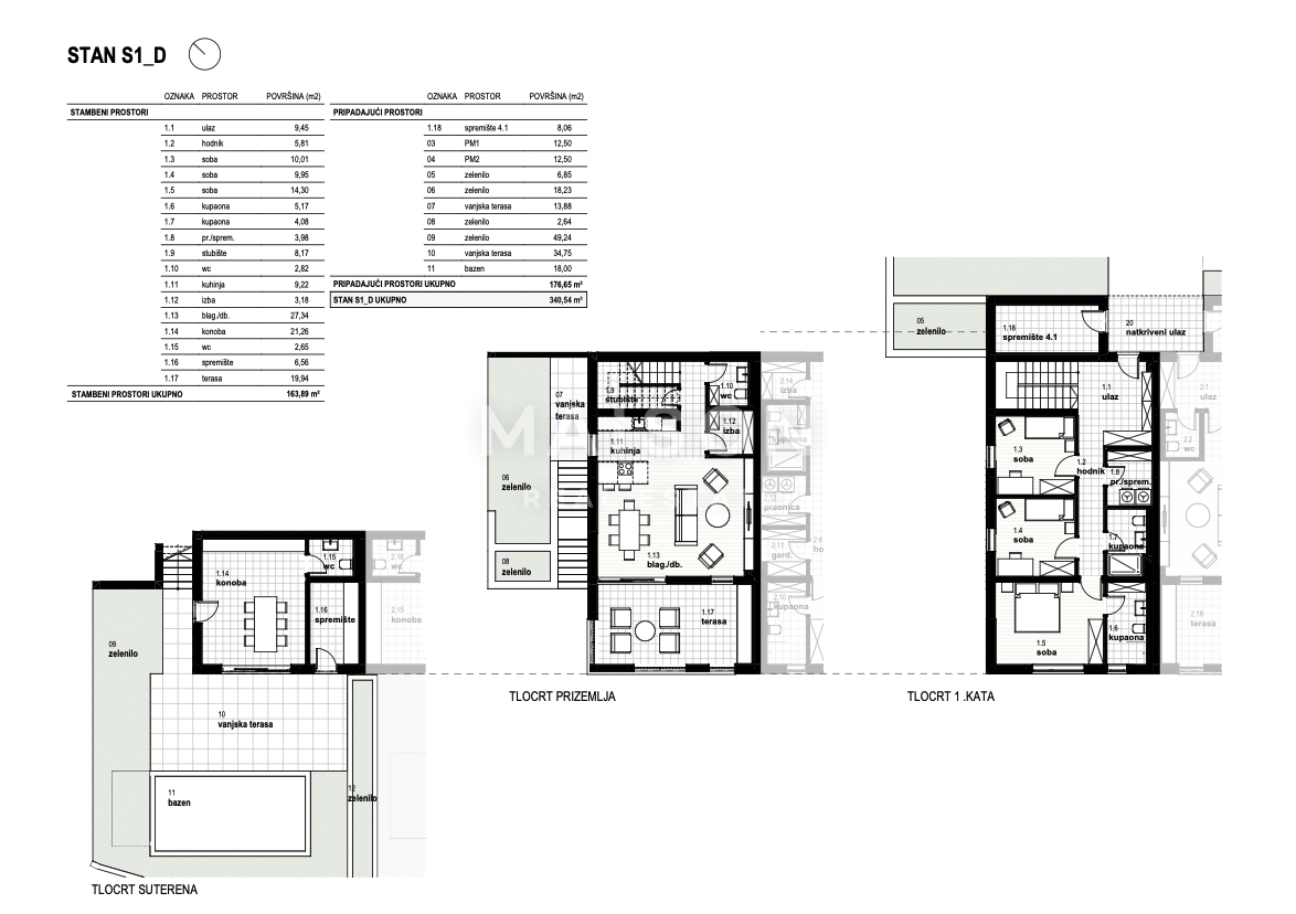 Kostrena, appartamento trilocale con vista sul Golfo del Quarnaro