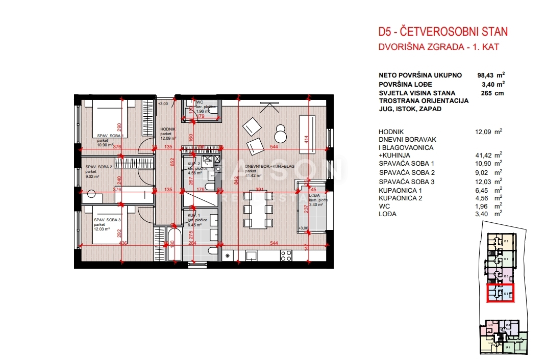 Appartamento Maksimir, 251,71m2