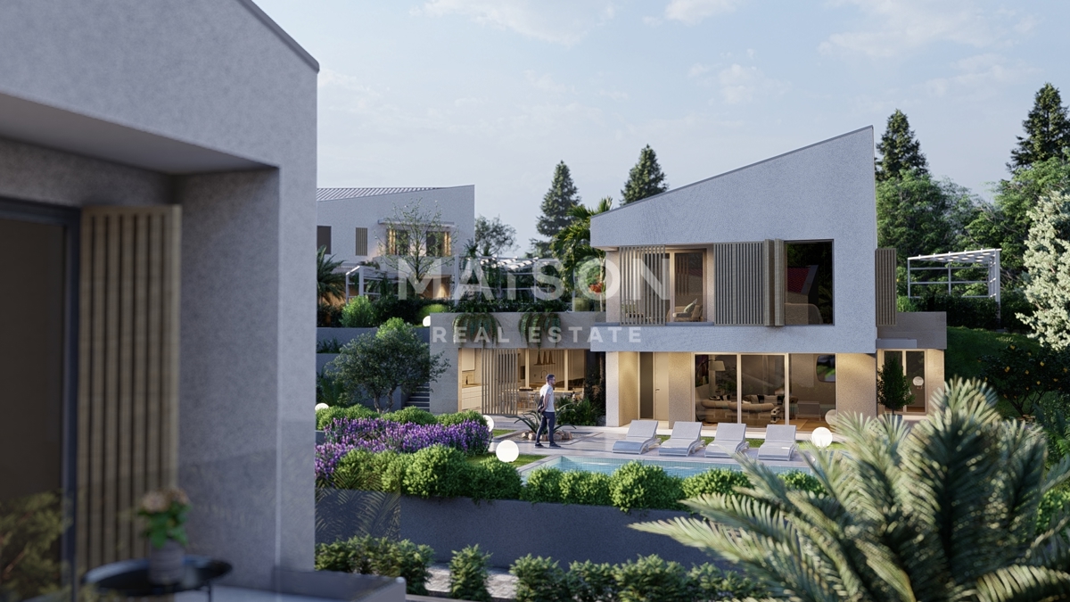 Isola di Krk, Malinska, villa di lusso all'interno di un resort con vista mare