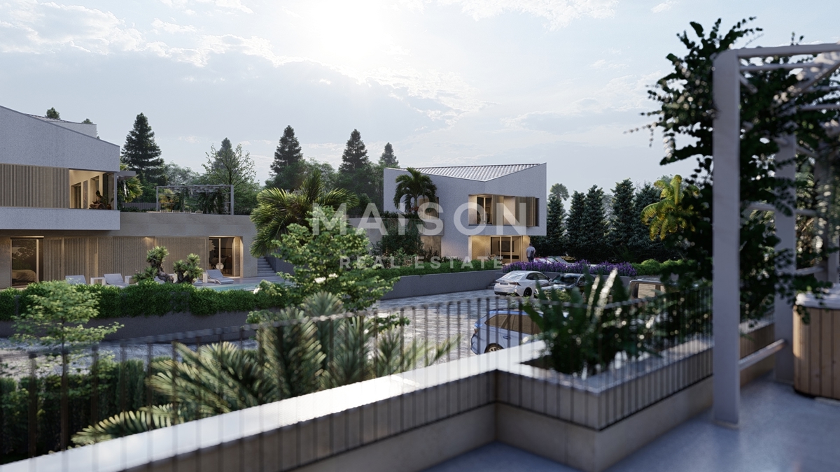 Isola di Krk, Malinska, villa di lusso all'interno di un resort con vista mare