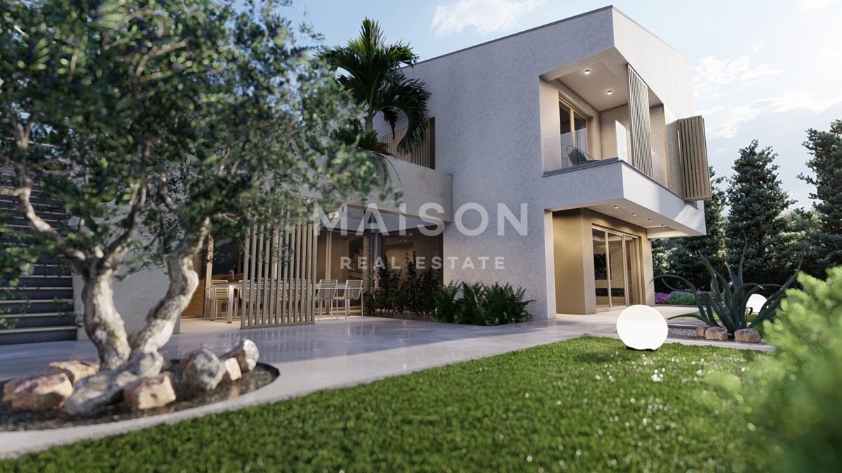 Isola di Krk, Malinska, villa di lusso all'interno di un resort con vista mare