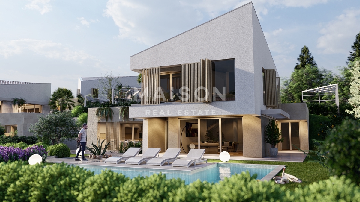 Isola di Krk, Malinska, villa di lusso all'interno di un resort con vista mare