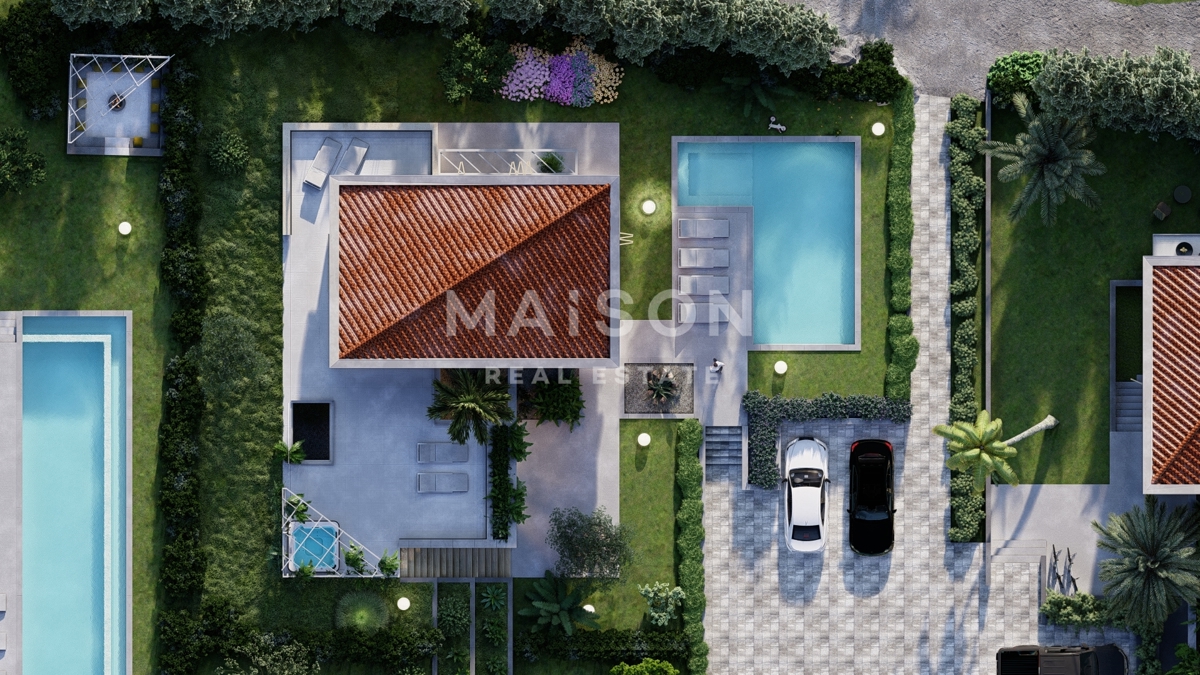 Isola di Krk, Malinska, villa di lusso all'interno di un resort con vista mare