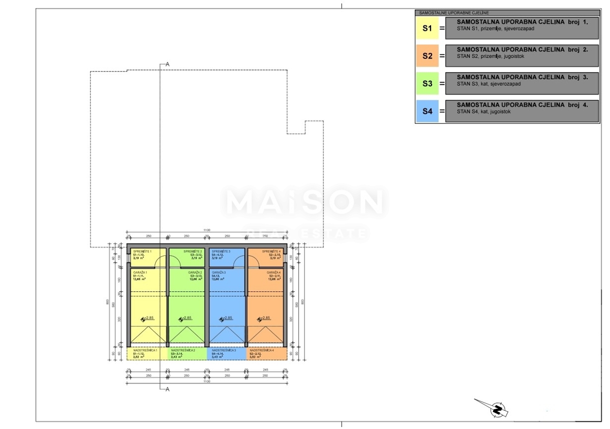 Appartamento Mandre, Kolan, 99,51m2
