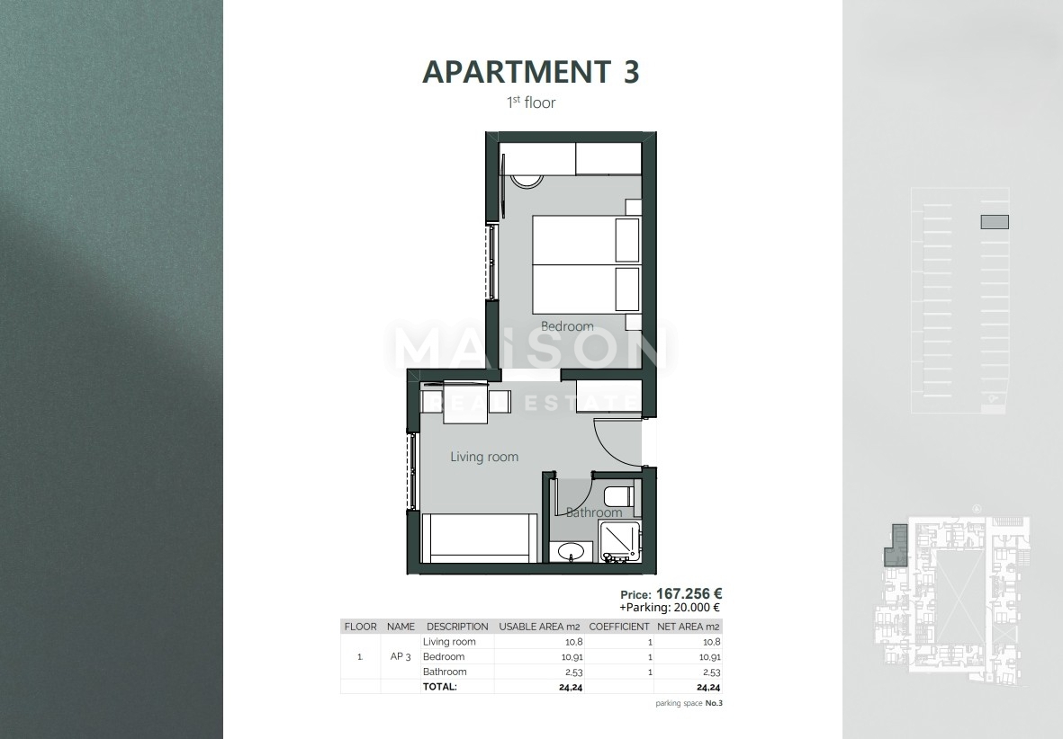 Appartamento Crikvenica, 23,03m2