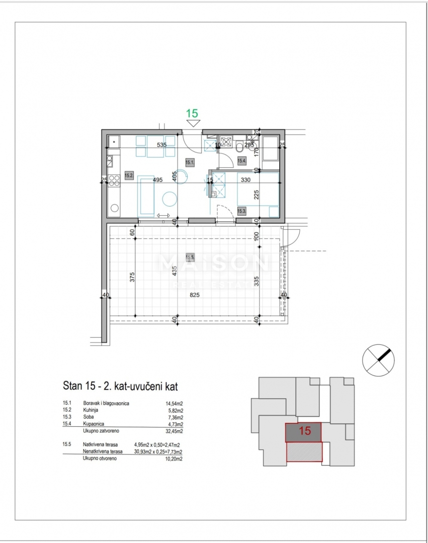 Appartamento Sveta Klara, Novi Zagreb - Zapad, 42,65m2