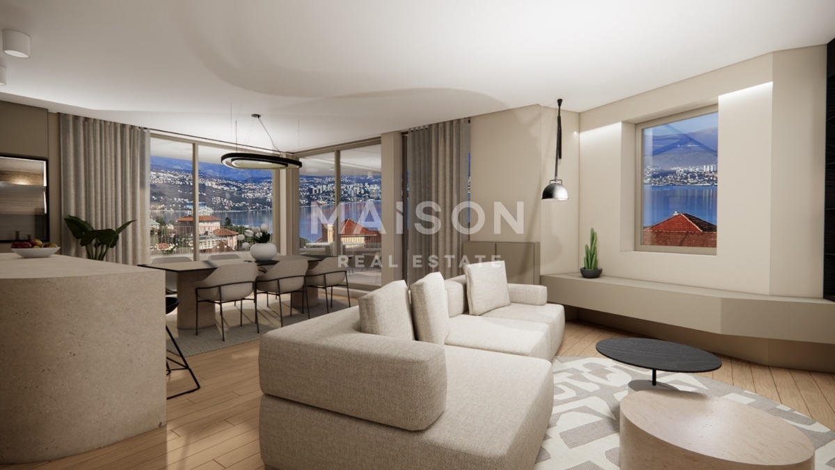 Il gioiello di Opatija: attico esclusivo con ascensore, garage e piscina sul tetto