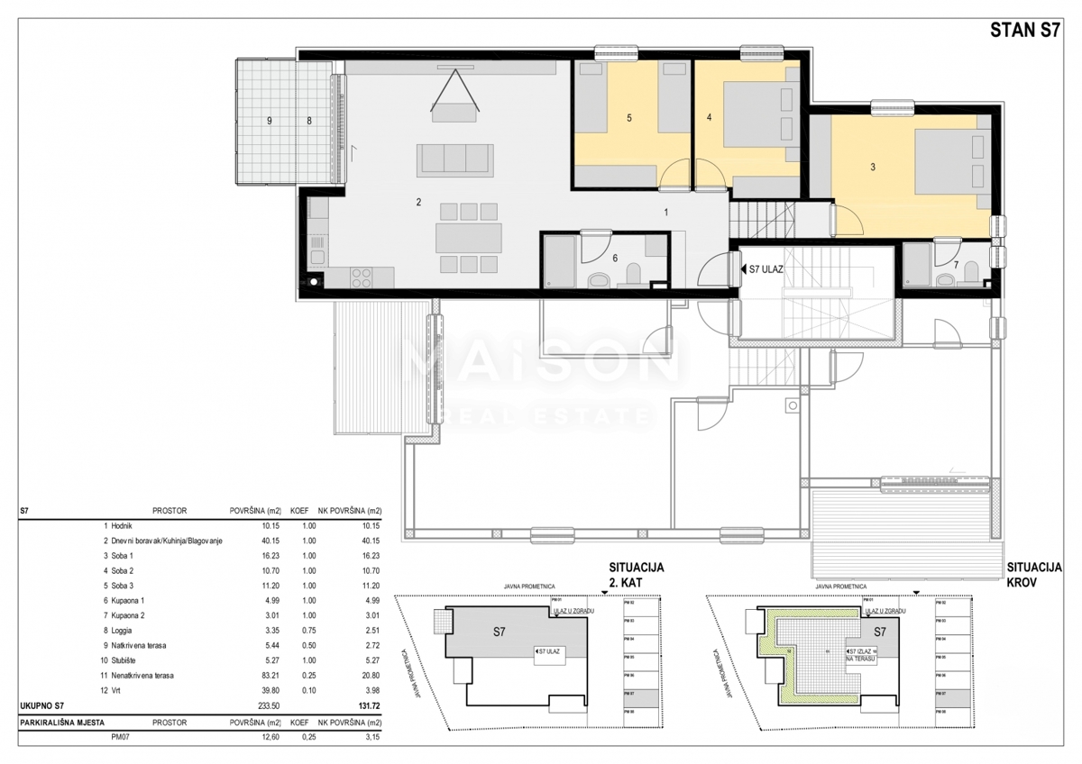 Appartamento Mandre, Kolan, 131,72m2