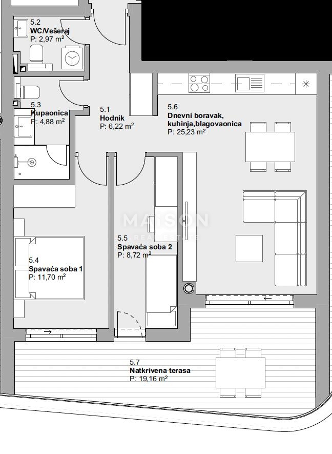 Appartamento Vodice, 81,21m2