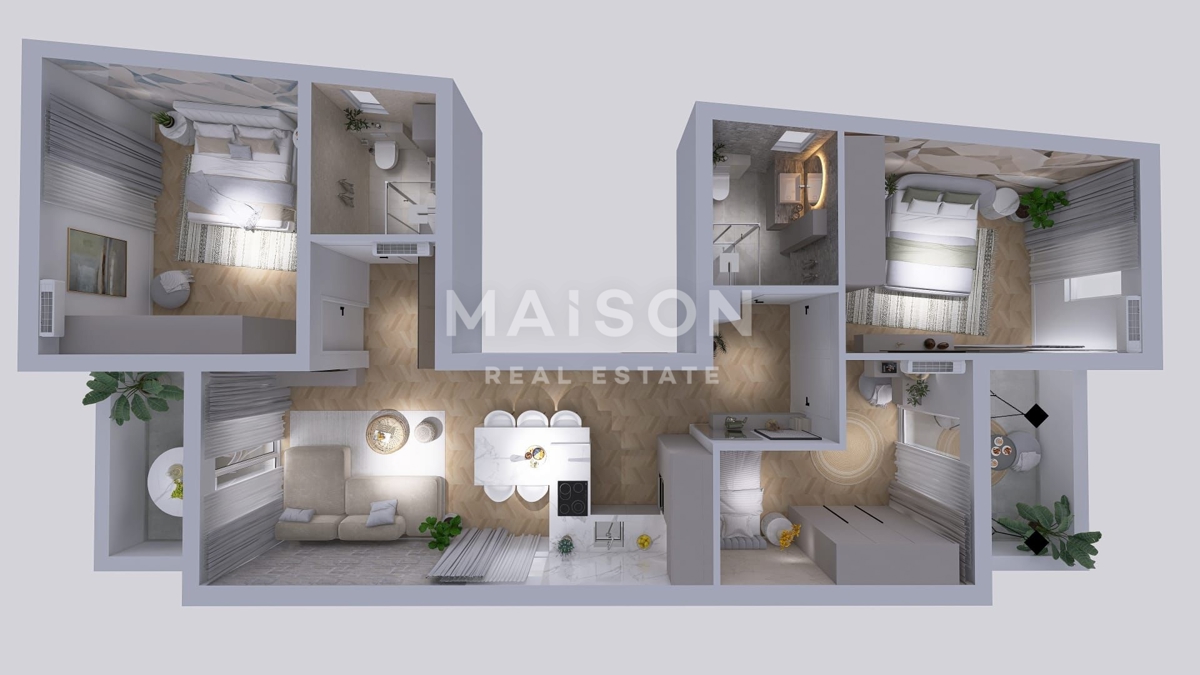 Appartamento Mandre, Kolan, 117m2