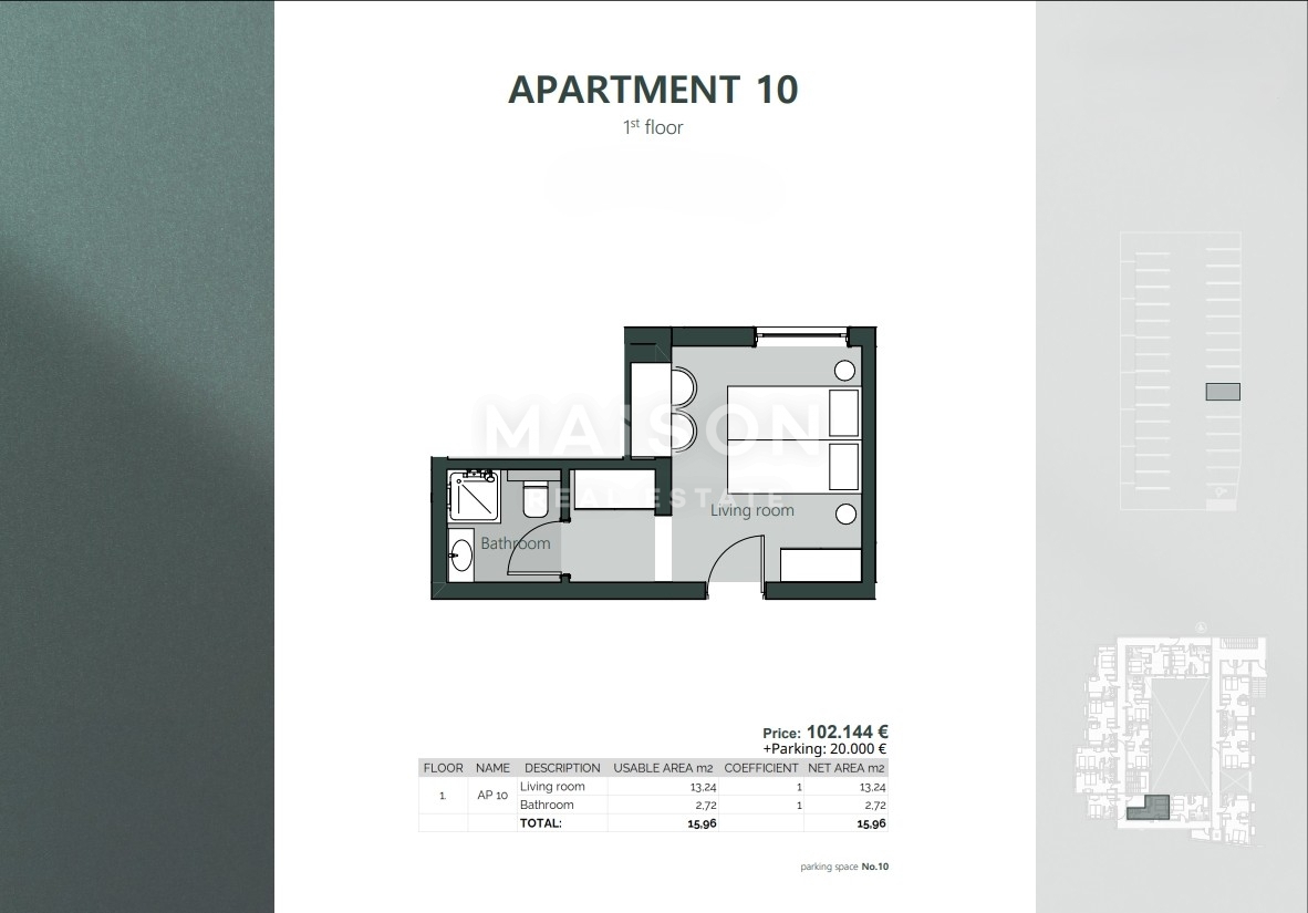 Appartamento Crikvenica, 23,03m2