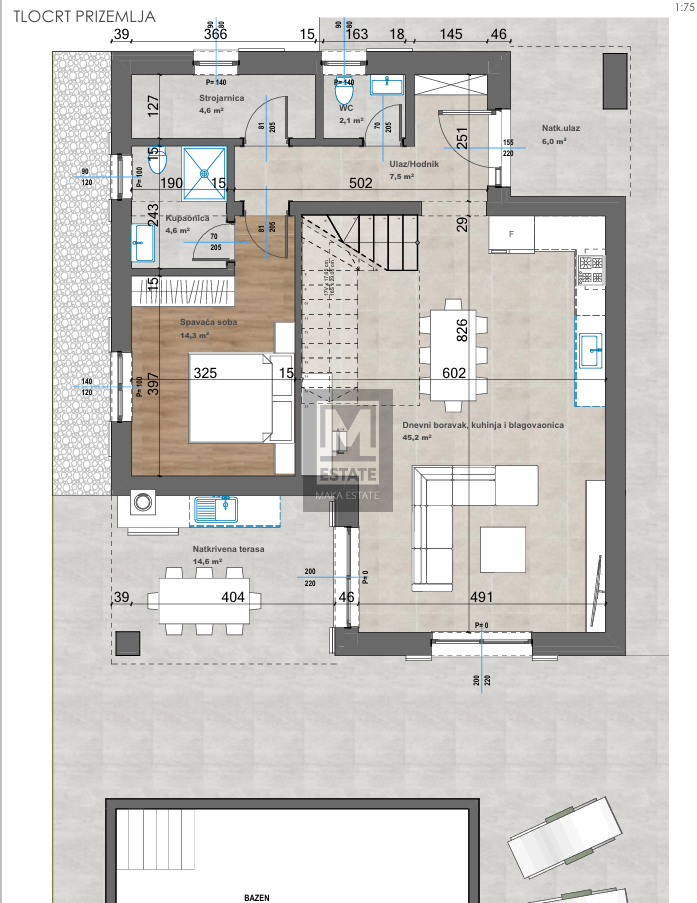 Sv.Lovreč, Bellissima villa con piscina!