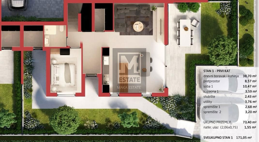 Parenzo, dintorni, Casa moderna a 3 piani, a 2 km dal mare