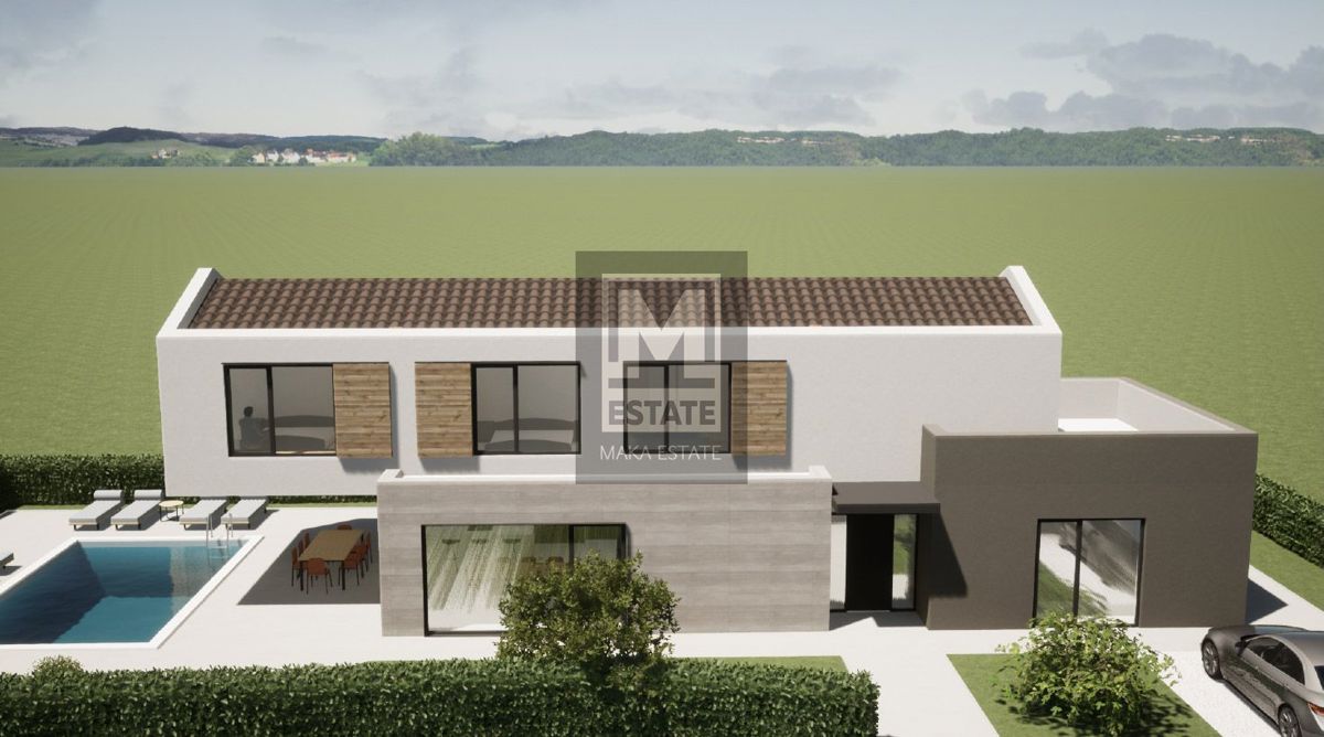 Parenzo, dintorni, Villa moderna con piscina