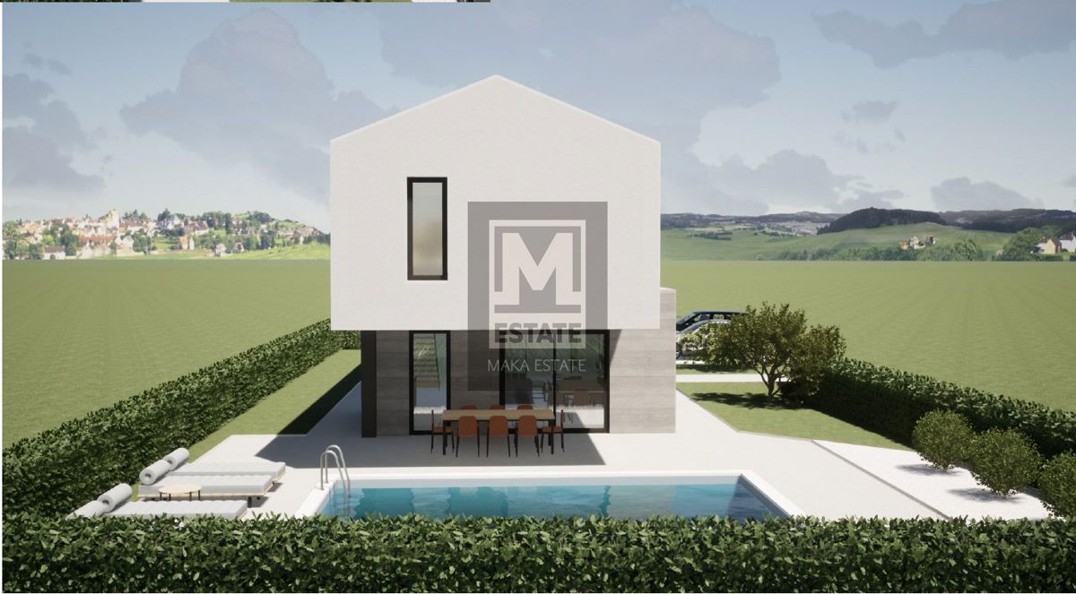 Parenzo, dintorni, Villa moderna con piscina