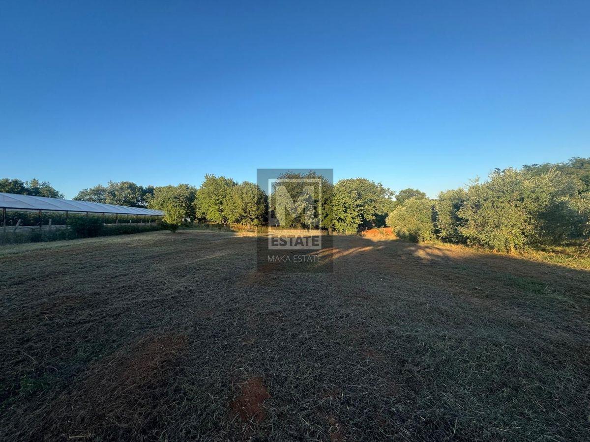 Kaštelir-Tadini, Ampio terreno con licenza edilizia e terreno agricolo!  In vendita un terreno con una superficie totale di 3.288 m², di cui 1.188 m² edificabili e i restanti 2.100 m² agricoli. La posizione è tranquilla, a soli 9 km dalla città di Pa