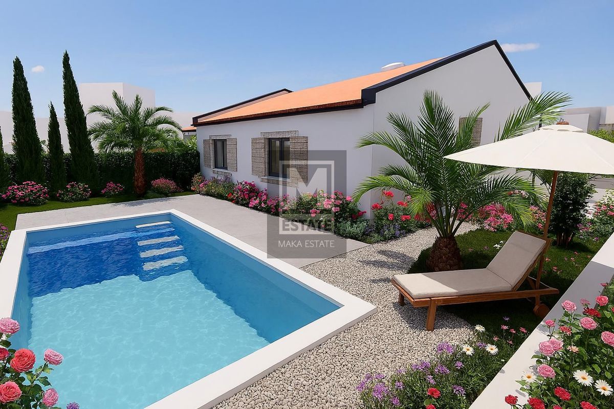 Parenzo, dintorni, ottima casa a un piano con piscina!