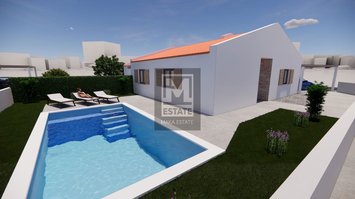 Parenzo, dintorni, ottima casa a un piano con piscina!
