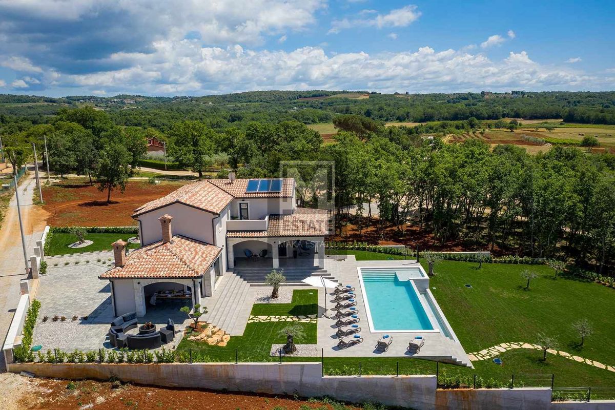 Parenzo, dintorni, Villa di lusso con vista panoramica sul mare
