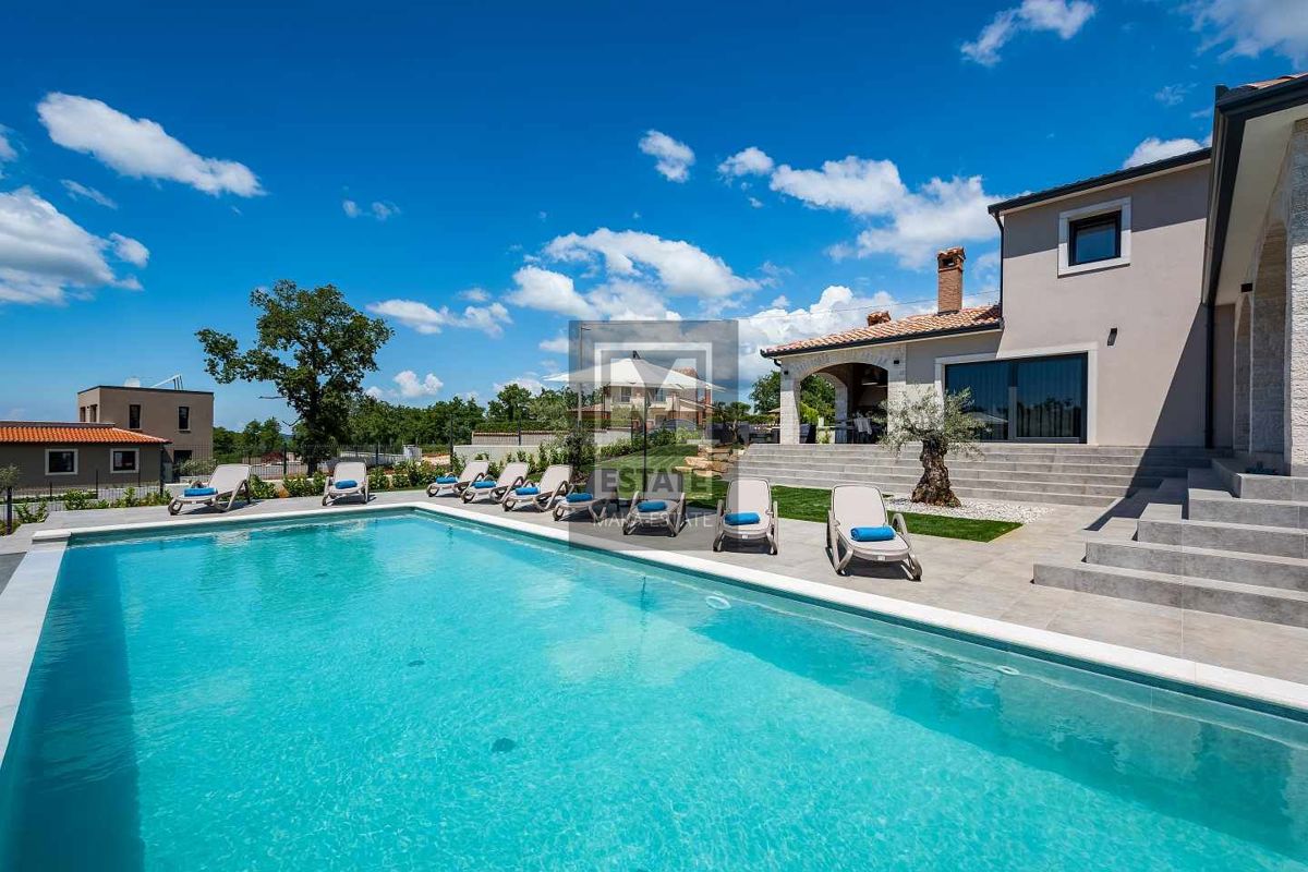 Parenzo, dintorni, Villa di lusso con vista panoramica sul mare