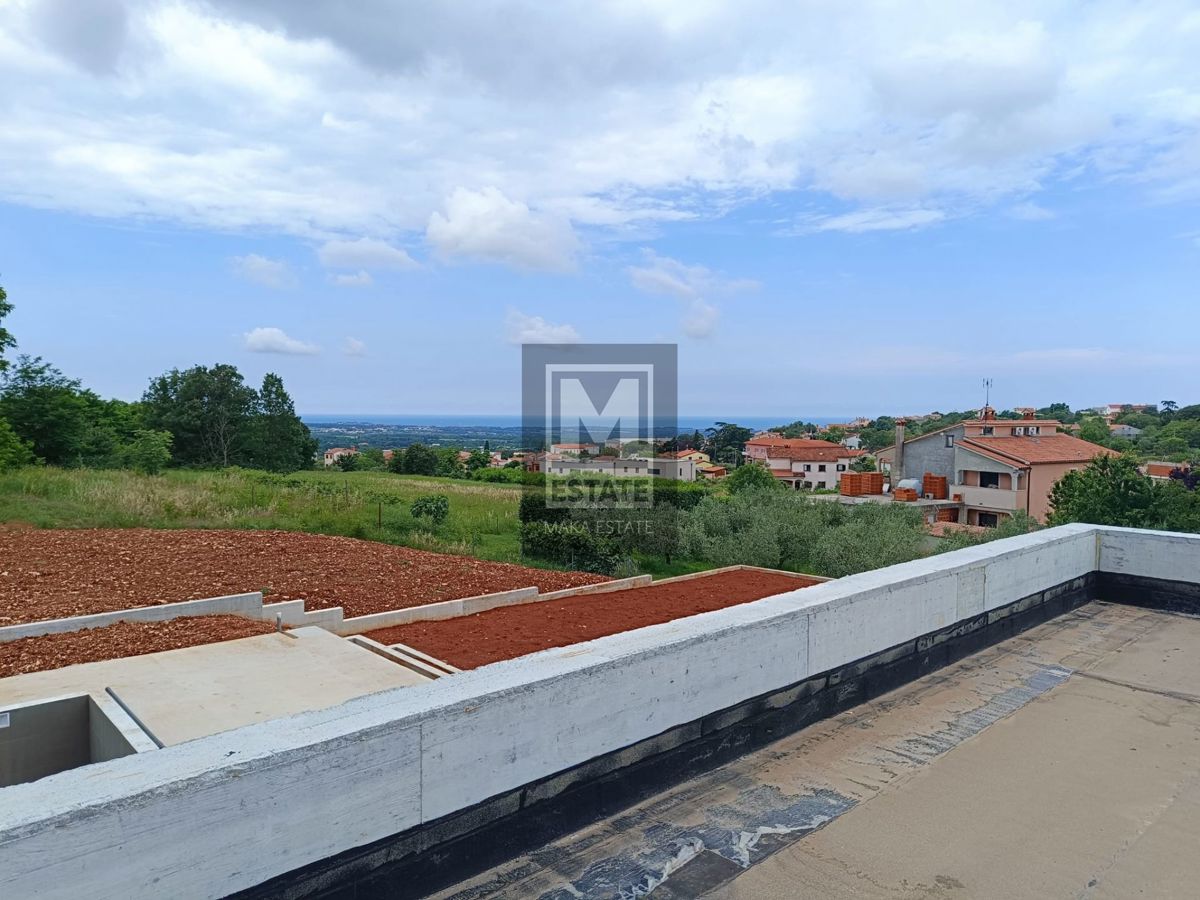 Parenzo, dintorni, Villa moderna con vista mare in costruzione