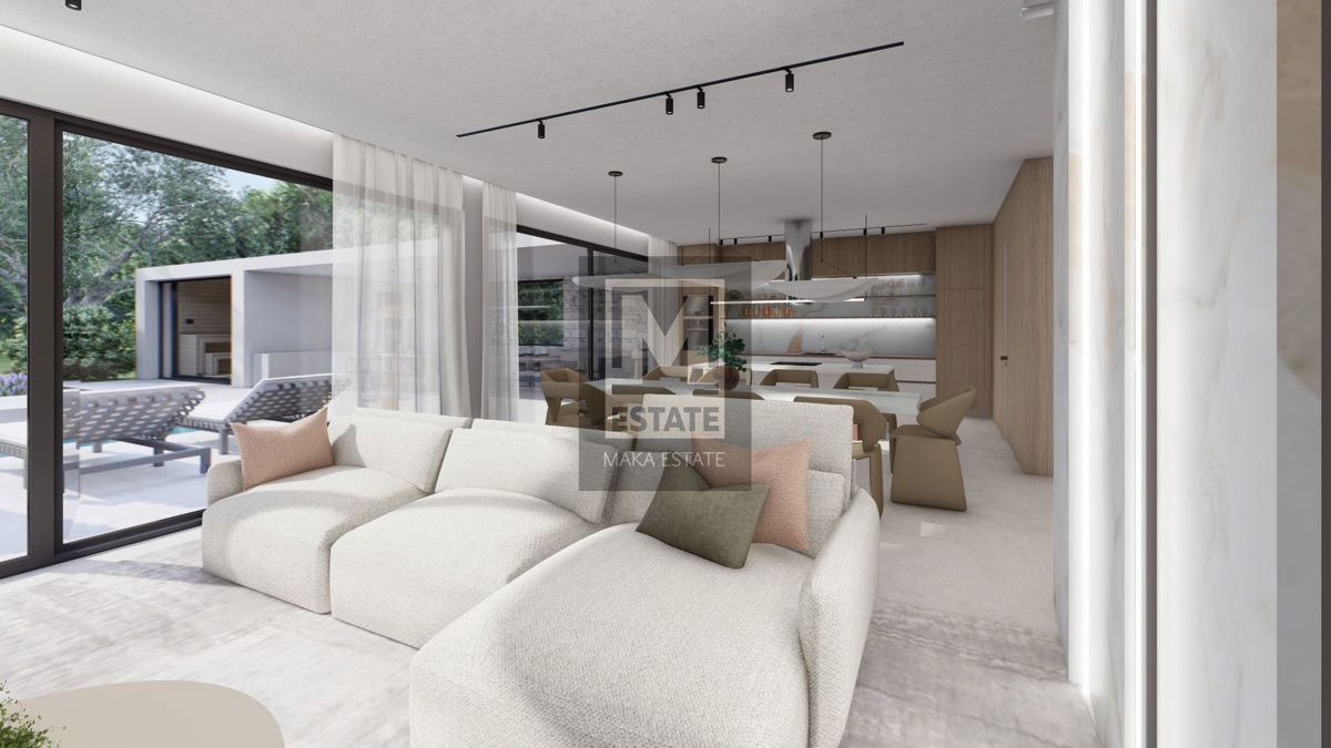 Parenzo, dintorni, Villa moderna con vista mare in costruzione