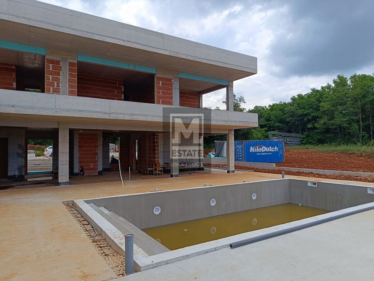 Parenzo, dintorni, Villa moderna con vista mare in costruzione