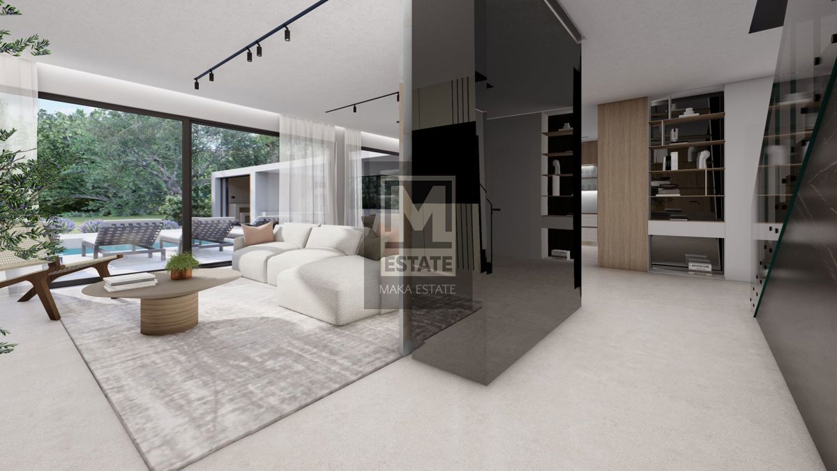 Parenzo, dintorni, Villa moderna con vista mare in costruzione