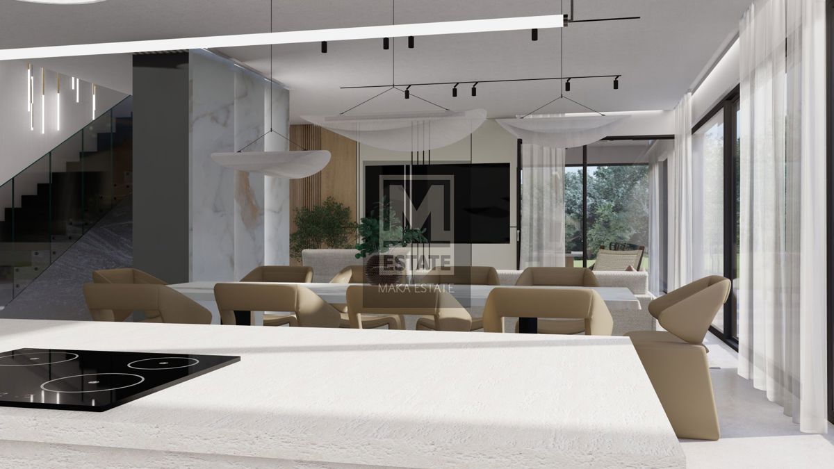 Parenzo, dintorni, Villa moderna con vista mare in costruzione