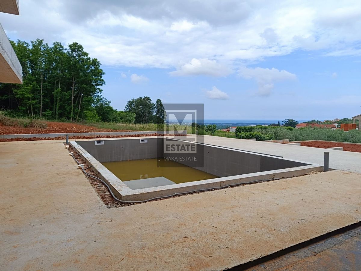 Parenzo, dintorni, Villa moderna con vista mare in costruzione