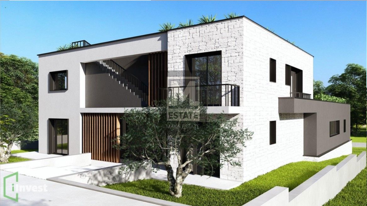 Parenzo, dintorni, Villa moderna con vista mare in costruzione