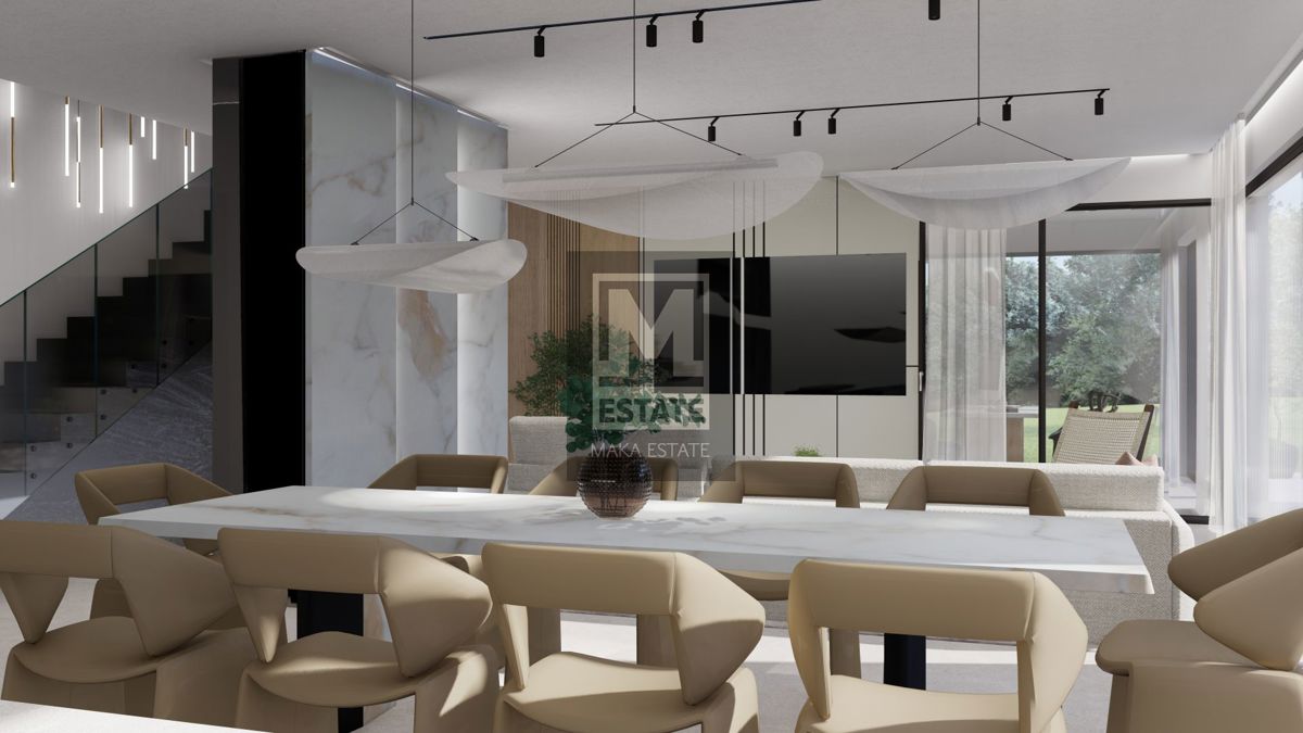 Parenzo, dintorni, Villa moderna con vista mare in costruzione