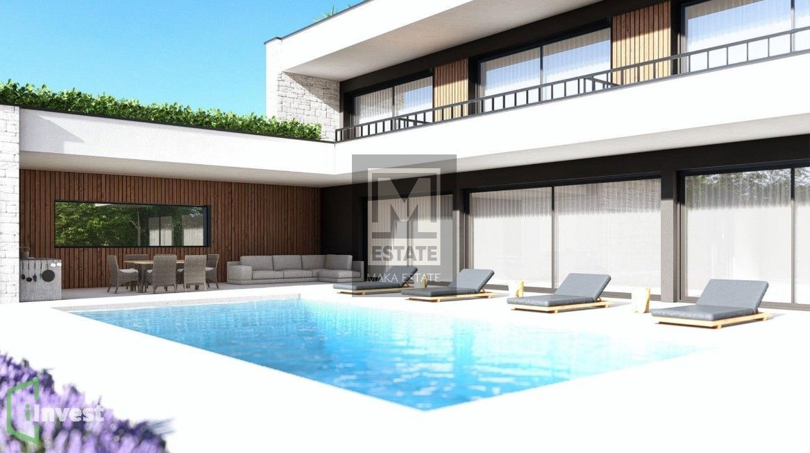 Parenzo, dintorni, Villa moderna con vista mare in costruzione