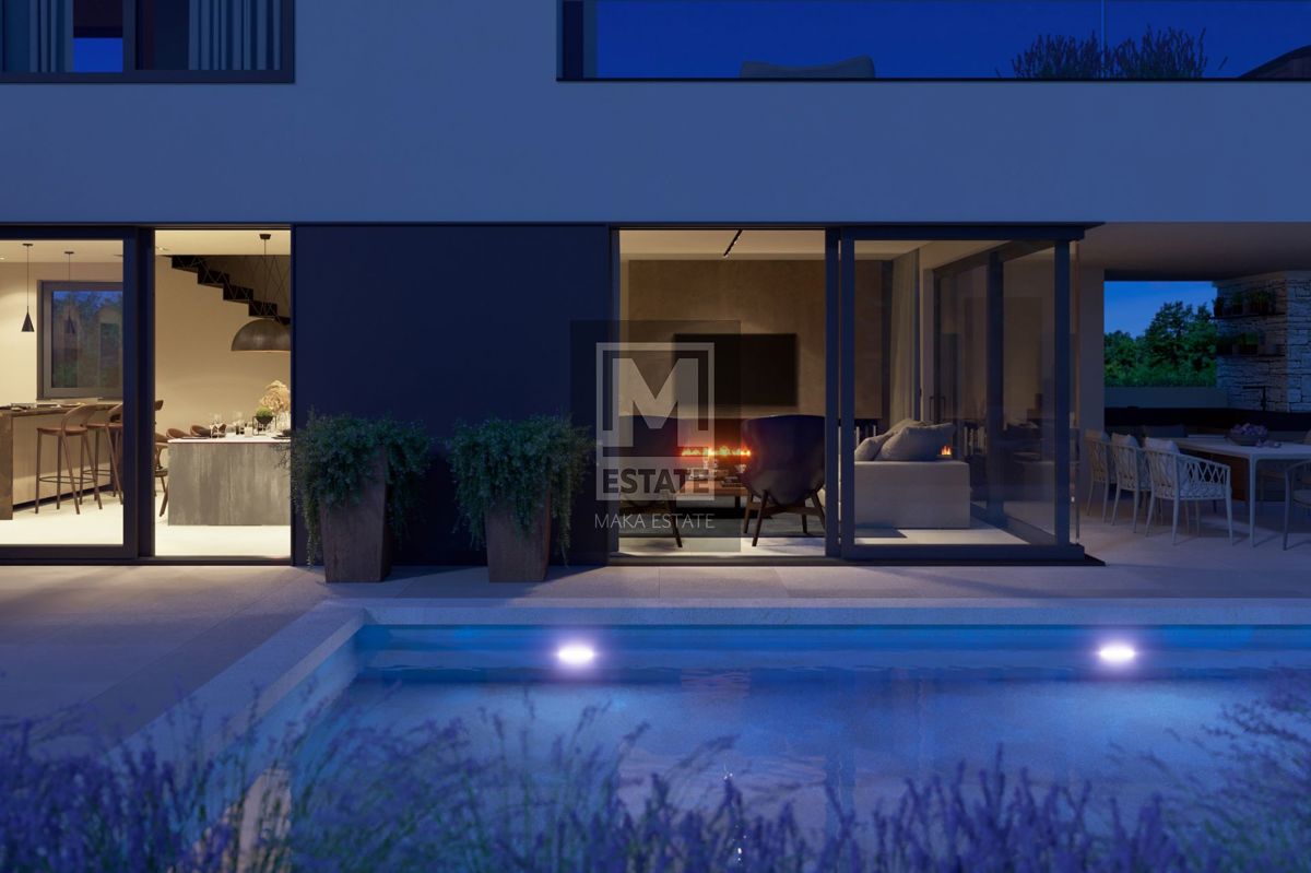 Parenzo, dintorni, Bellissima villa con piscina in una nuova costruzione