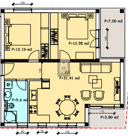 Parenzo, appartamento con due camere da letto in una posizione ricercata con giardino!