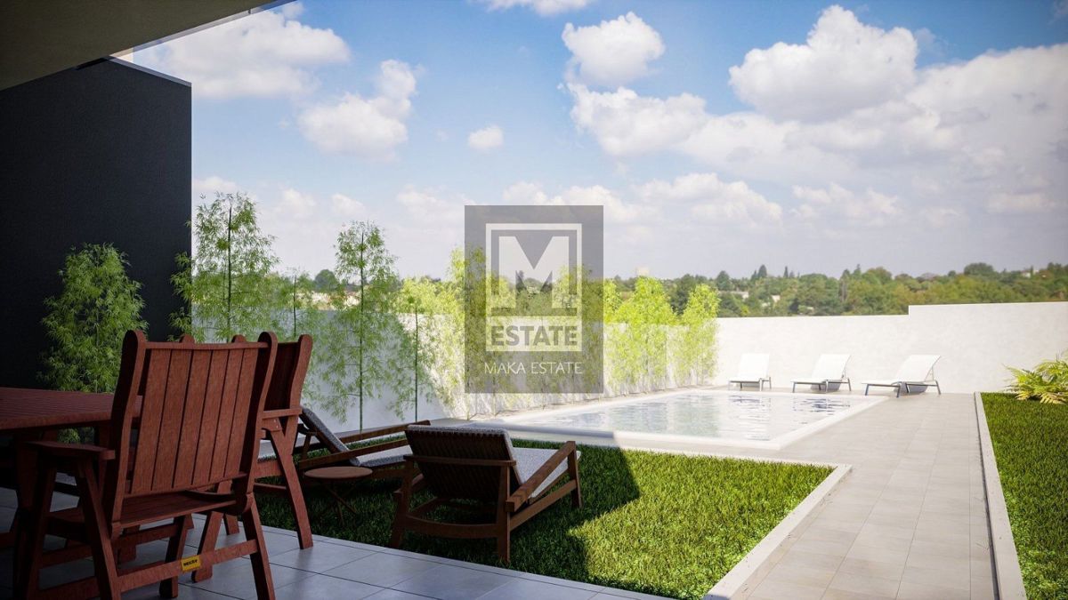 Parenzo, dintorni, lussuoso duplex moderno con piscina!