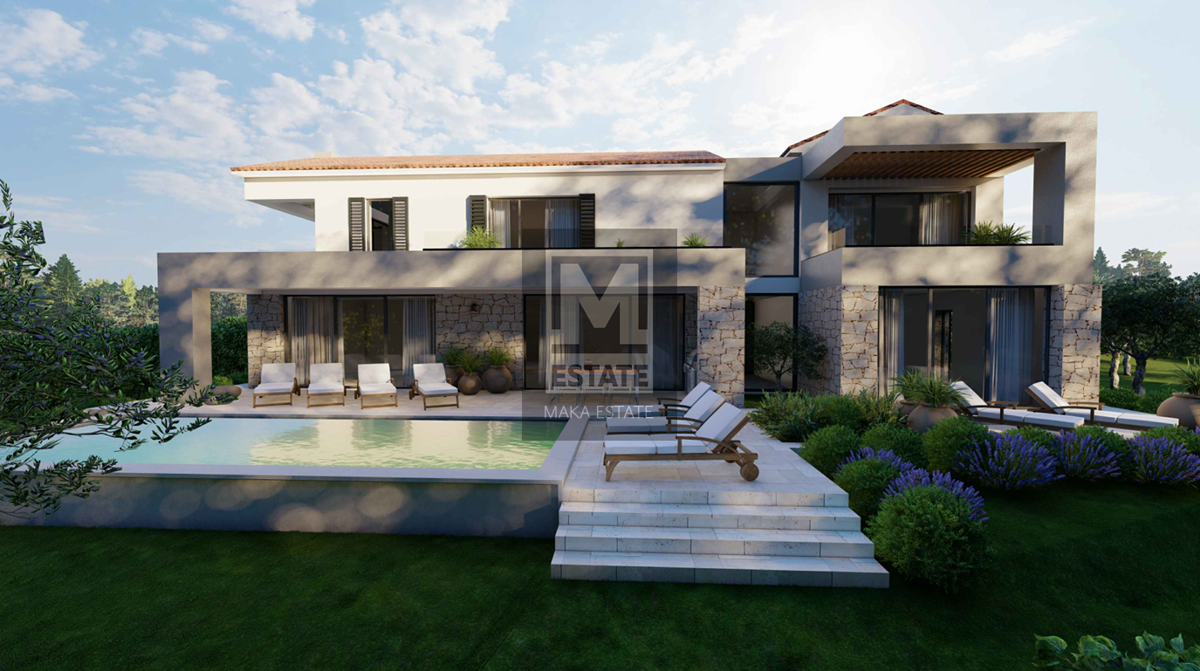 Parenzo, dintorni, villa di lusso con vista mare!