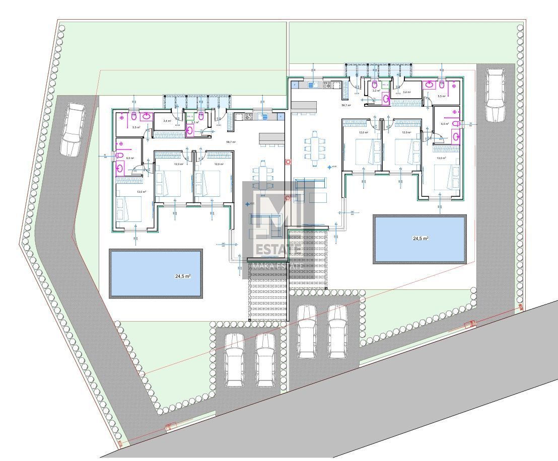 Sv.Lovreč, dintorni, splendida casa bifamiliare con piscina!