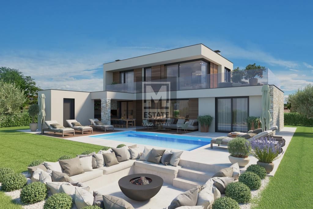 Parenzo, dintorni, lussuosa villa moderna con piscina!