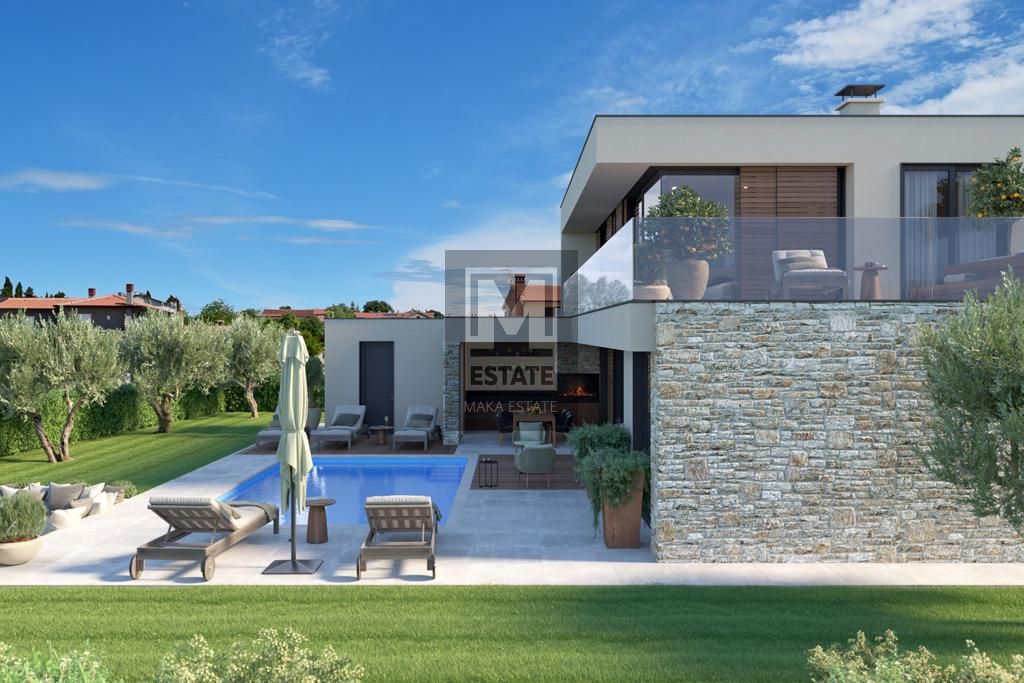 Parenzo, dintorni, lussuosa villa moderna con piscina!