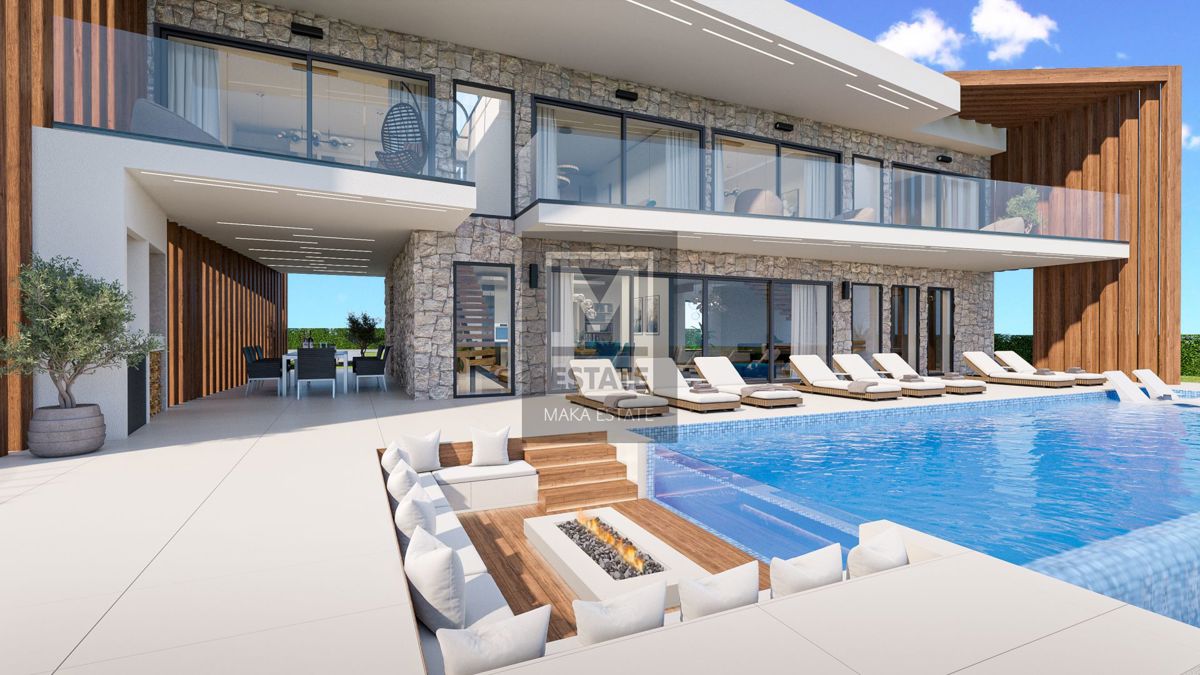 Parenzo, dintorni, Villa di lusso con vista sul mare aperto