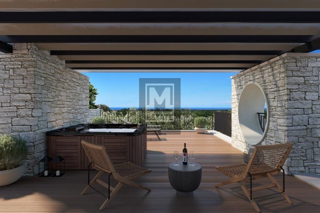 Parenzo, dintorni, Casa di lusso con vista sulle Alpi e sul mare