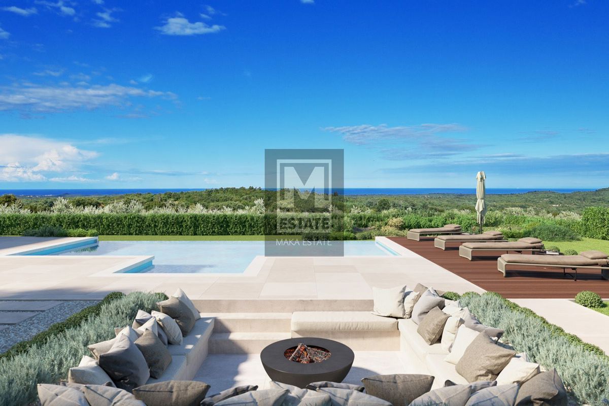 Parenzo, dintorni, villa di lusso con vista mare