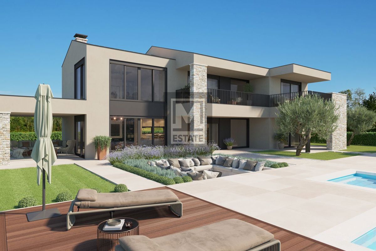 Parenzo, dintorni, villa di lusso con vista mare