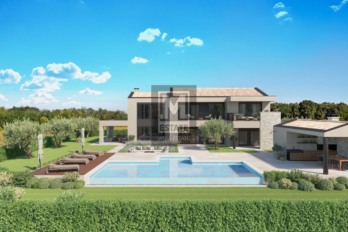 Parenzo, dintorni, villa di lusso con vista mare